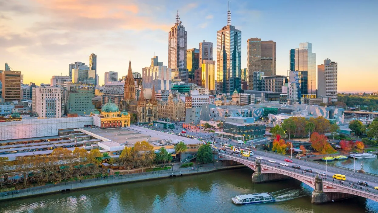 Melbourne city skyline, Australia